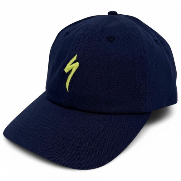 NEW Specialized S-Logo 6 Panel Dad Hat Snapback Deep Marine Blue - Picture 3 of 10